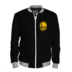 Бомбер мужской GOLDEN STATE WARRIORS BLACK STYLE, цвет: 3D-меланж