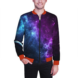 Бомбер мужской NEON GALAXY НЕОНОВЫЙ КОСМОС, цвет: 3D-красный — фото 2