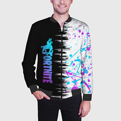 Бомбер мужской FORTNITE ФОРНТАЙТ, цвет: 3D-черный — фото 2