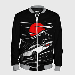 Бомбер мужской Toyota Supra: Red Moon, цвет: 3D-меланж