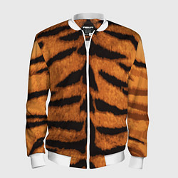 Бомбер мужской ТИГРИНАЯ ШКУРА, цвет: 3D-белый