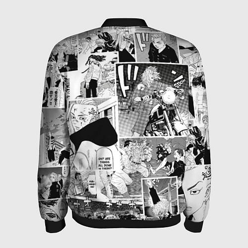 Мужской бомбер Токийские мстители манга / 3D-Черный – фото 2