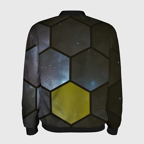 Мужской бомбер JWST space cell theme / 3D-Черный – фото 2