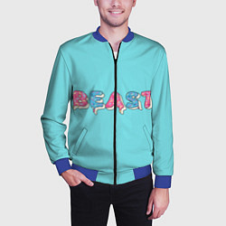 Бомбер мужской Mr Beast Donut, цвет: 3D-синий — фото 2