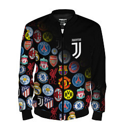 Бомбер мужской JUVENTUS LOGOBOMBING SPORT, цвет: 3D-черный