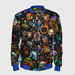 Бомбер мужской DOTA 2 ВСЕ ПЕРСОНАЖИ В ЦВЕТЕ, цвет: 3D-синий