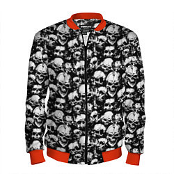 Бомбер мужской Screaming skulls, цвет: 3D-красный