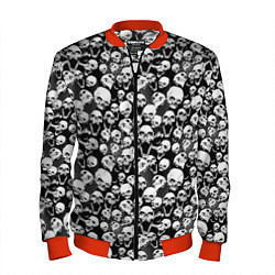 Бомбер мужской Screaming skulls & web, цвет: 3D-красный