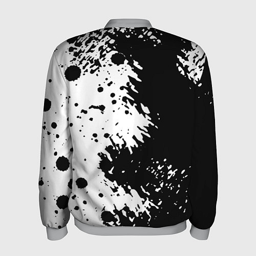 Мужской бомбер The Witcher black & white / 3D-Меланж – фото 2