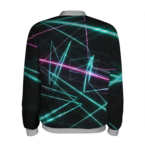 Мужской бомбер Лазерная композиция / 3D-Меланж – фото 2