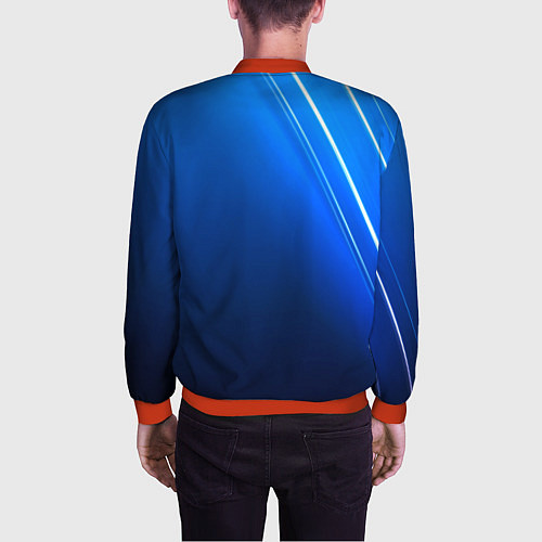 Мужской бомбер Volvo Sport Auto / 3D-Красный – фото 4