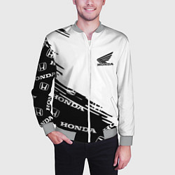 Бомбер мужской Honda sport pattern, цвет: 3D-меланж — фото 2
