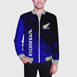 Бомбер мужской Honda - Авто бренд, цвет: 3D-меланж — фото 2