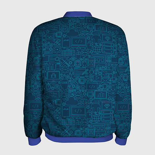 Мужской бомбер Информатика Informatics / 3D-Синий – фото 2