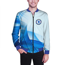 Бомбер мужской Chelsea FC челси фк, цвет: 3D-синий — фото 2