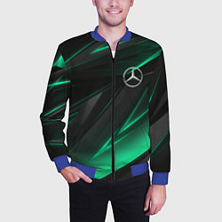 Бомбер мужской MERCEDES-BENZ AMG NEON STRIPES PETRONAS, цвет: 3D-синий — фото 2