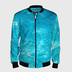 Мужской бомбер Голубой океан Голубая вода