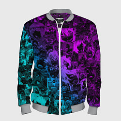 Бомбер мужской AHEGAO NEON GIRL НЕОНОВЫЙ АХЕГАО, цвет: 3D-меланж