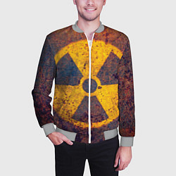 Бомбер мужской Радиактивно!, цвет: 3D-меланж — фото 2