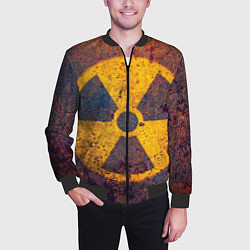 Бомбер мужской Радиактивно!, цвет: 3D-черный — фото 2
