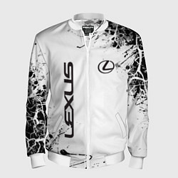 Бомбер мужской Lexus texture Трещины, цвет: 3D-белый