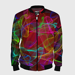 Бомбер мужской Color neon pattern Vanguard, цвет: 3D-черный