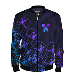 Мужской бомбер Minecraft CREEPER NEON