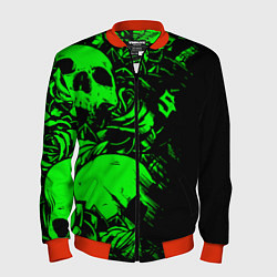 Бомбер мужской Сабатон sabaton черепа, цвет: 3D-красный