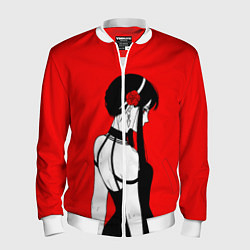 Бомбер мужской Spy x Family Йор Форджер, цвет: 3D-белый