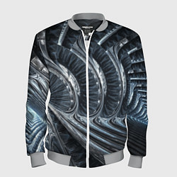 Бомбер мужской Фрактальный абстрактный паттерн Броня Fractal Abst, цвет: 3D-меланж