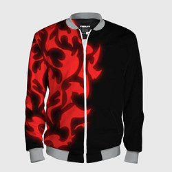 Бомбер мужской КРАСНЫЙ ЩИТ ПРОКЛЯТЫЙ, цвет: 3D-меланж