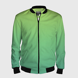 Бомбер мужской Shades of Green GRADIENT, цвет: 3D-черный