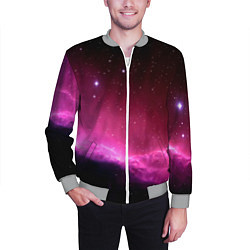 Бомбер мужской Night Nebula, цвет: 3D-меланж — фото 2