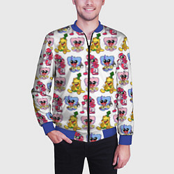 Бомбер мужской Poppy Playtime - Chapter 2 паттерн из персонажей, цвет: 3D-синий — фото 2