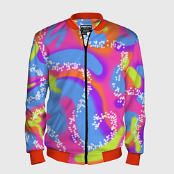 Бомбер мужской Барби и Кен паттерн костюм, цвет: 3D-красный