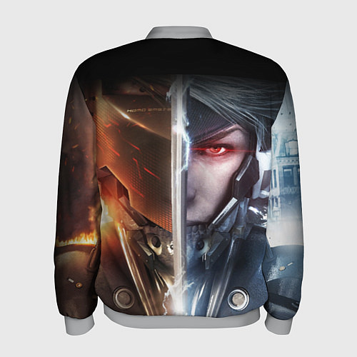 Мужской бомбер METAL GEAR RISING САМУРАЙ / 3D-Меланж – фото 2