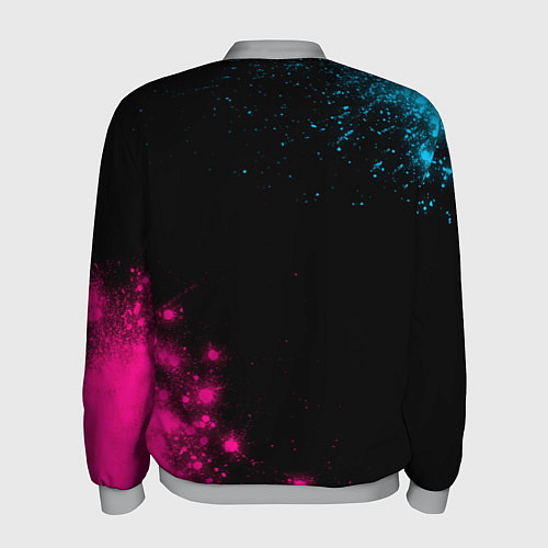 Мужской бомбер Thirty Seconds to Mars Neon Gradient / 3D-Меланж – фото 2