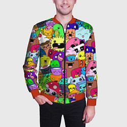 Бомбер мужской Монстрики Nastiprazdnik, цвет: 3D-красный — фото 2