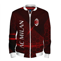 Бомбер мужской Ac milan Соты, цвет: 3D-белый