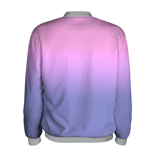 Мужской бомбер BTS красивые бабочки / 3D-Меланж – фото 2