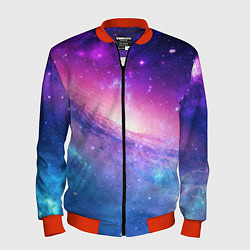 Бомбер мужской Космическая воронка, цвет: 3D-красный