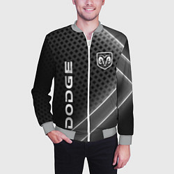 Бомбер мужской Dodge Абстракция карбон, цвет: 3D-меланж — фото 2