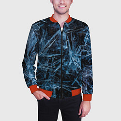 Бомбер мужской Ледяная планета, цвет: 3D-красный — фото 2