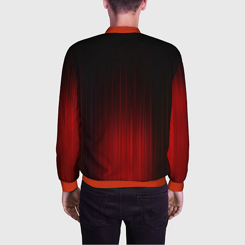 Мужской бомбер Volkswagen art / 3D-Красный – фото 4