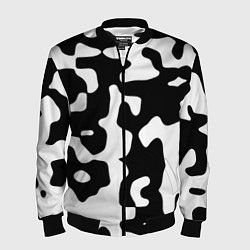 Бомбер мужской Камуфляж Cowskin крупный, цвет: 3D-черный