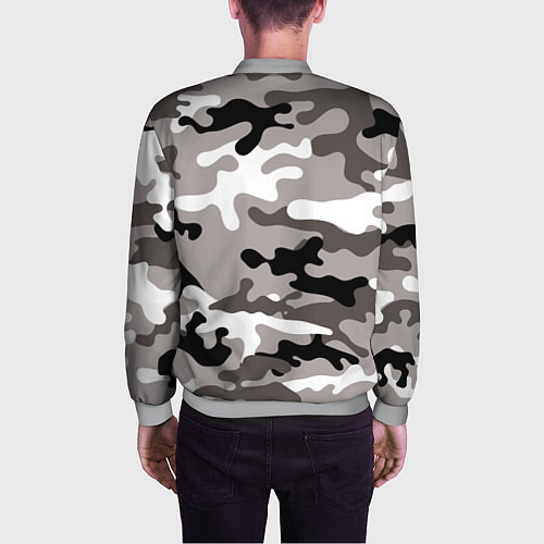Мужской бомбер Камуфляж Urban крупный / 3D-Меланж – фото 4