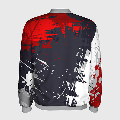 Мужской бомбер Абстрактные брызги / 3D-Меланж – фото 2