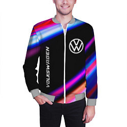 Бомбер мужской Volkswagen speed lights, цвет: 3D-меланж — фото 2