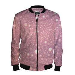 Бомбер мужской Pink bubbles, цвет: 3D-черный