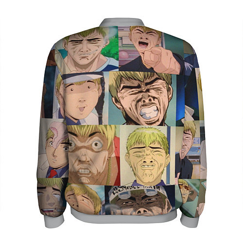 Мужской бомбер Лицо ГТО / 3D-Меланж – фото 2